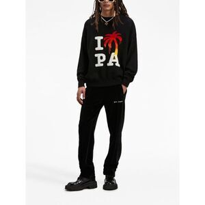 PALM ANGELS I
 PA Palm Tree Knit Sweater Men BLACK Sweaters & Cardigans